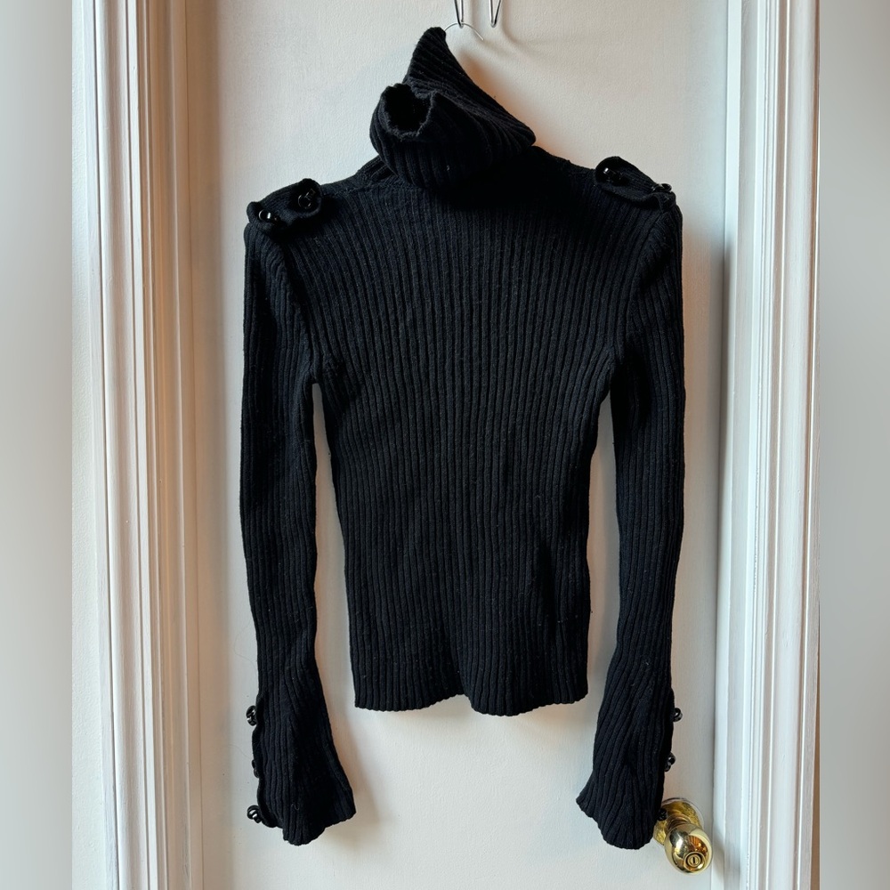 Vintage Fendi Black Turtleneck Sweater